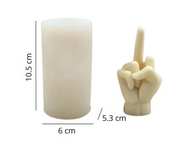 Molde silicona mano dedo 4116